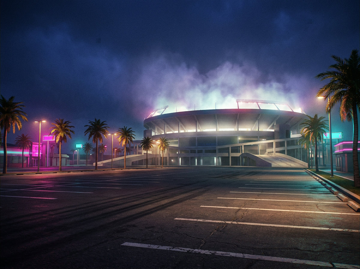 Estádio à noite