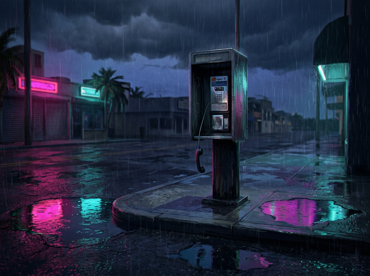 Telefone na chuva · sob chuva