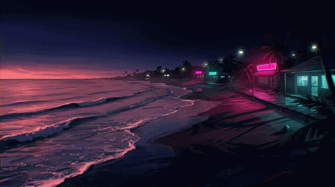Mar em loop · em noite fechada