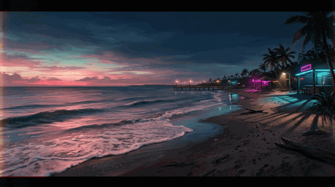 Mar em loop · em noite fechada 2