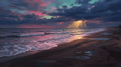 Mar em loop · depois da tempestade
