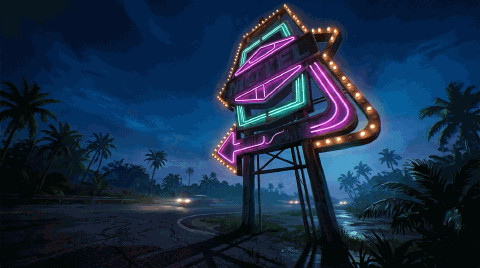 Letreiro de motel