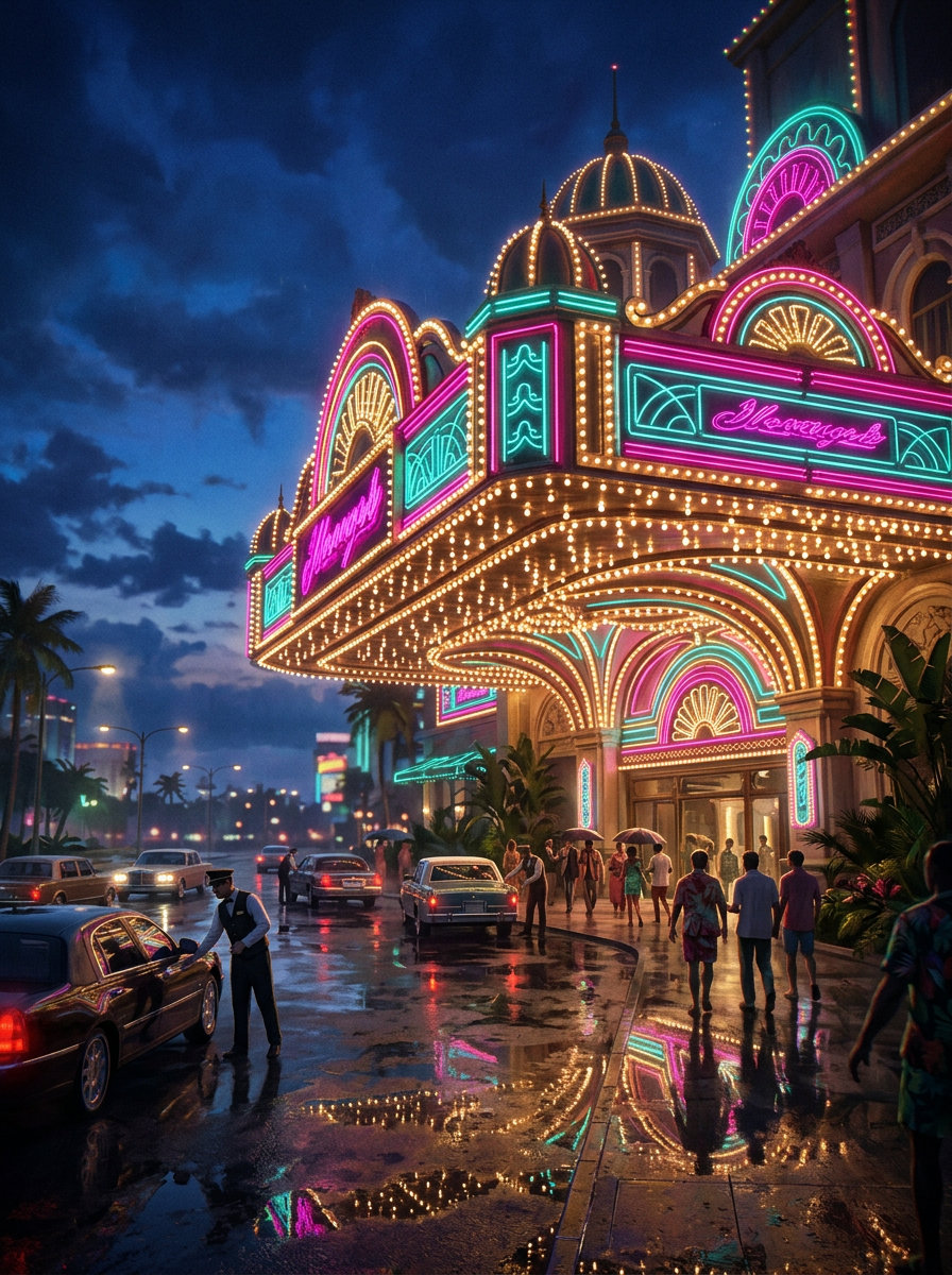 Cassino à noite
