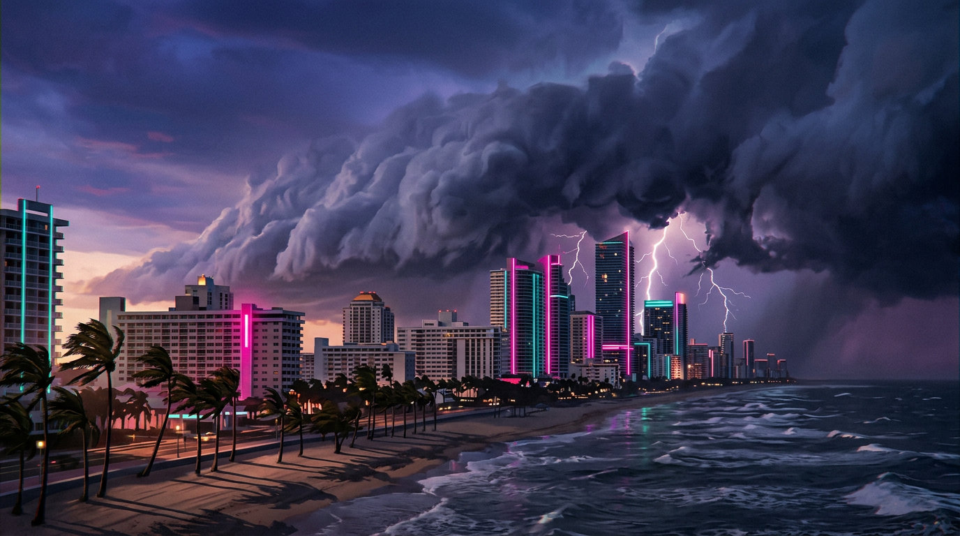Tempestade tropical · ao amanhecer