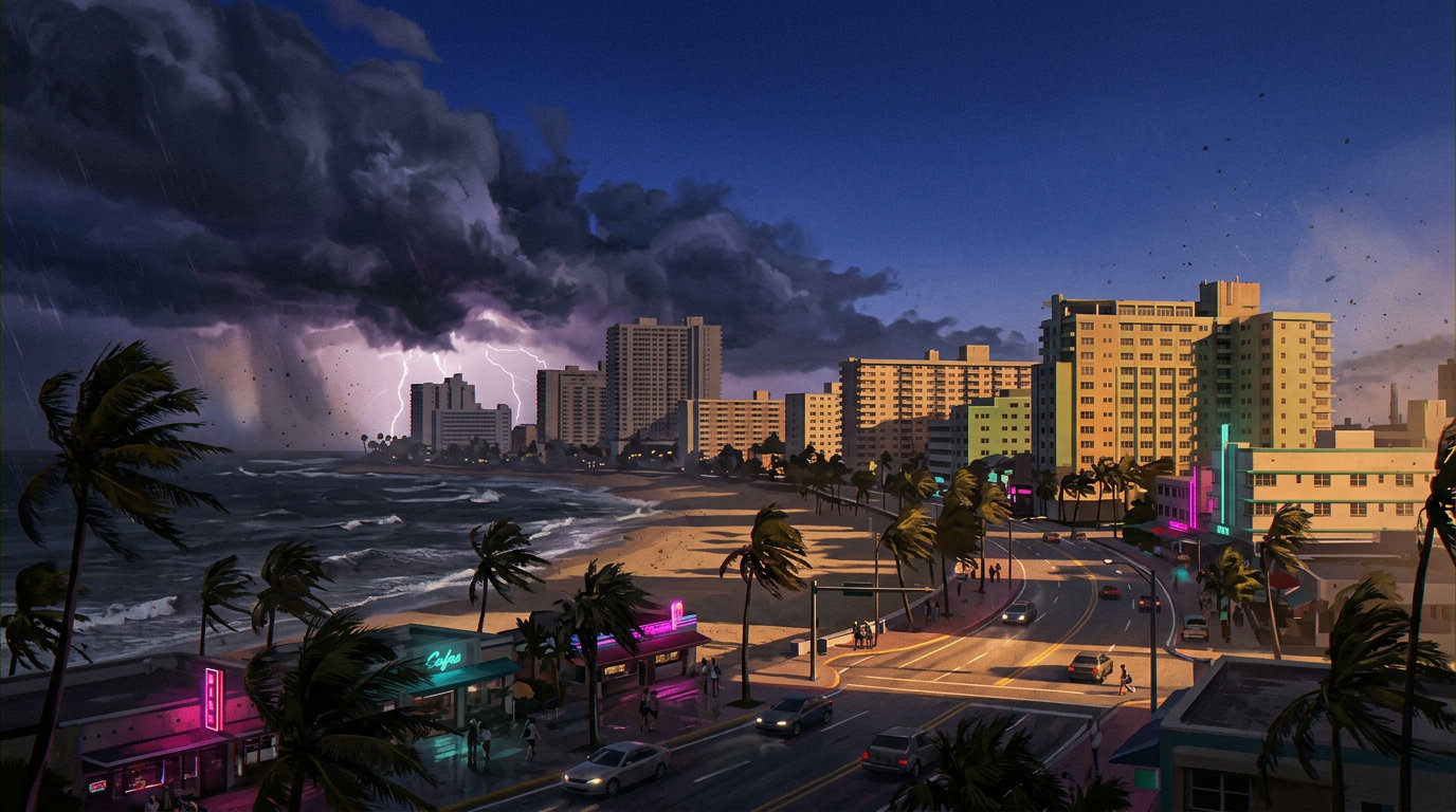 Tempestade tropical · ao meio-dia